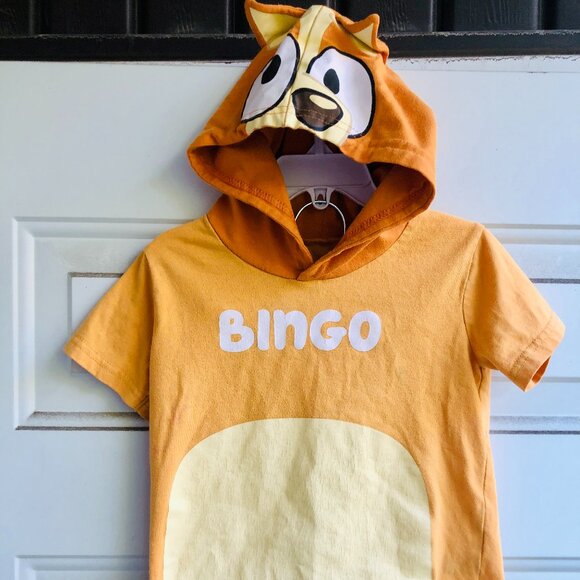 [KID 3T] Bluey Bingo T-Shirt Fun Hoodie Toddler Play Shirt Dress Up Costume - Picture 1 of 5